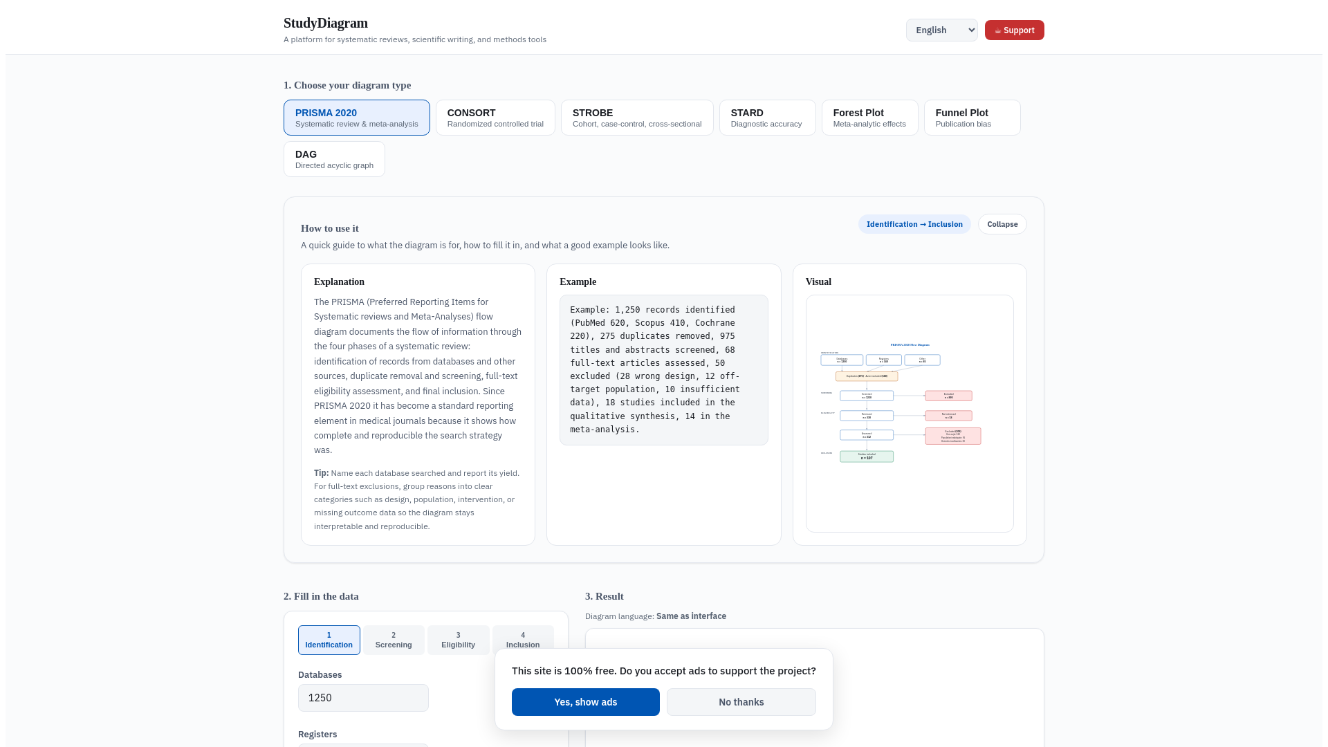 website screenshot of https://studydiagram.net