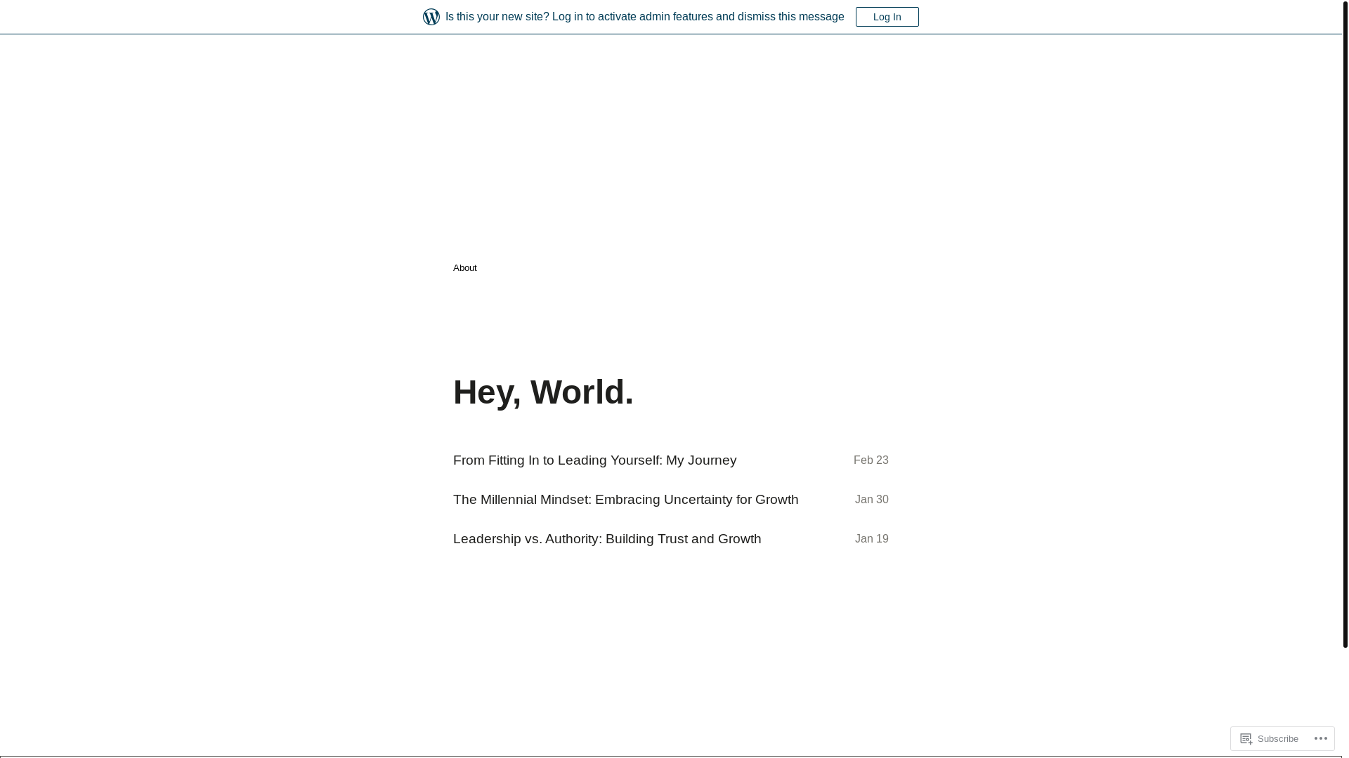 website screenshot of https://danielemarin.blog/