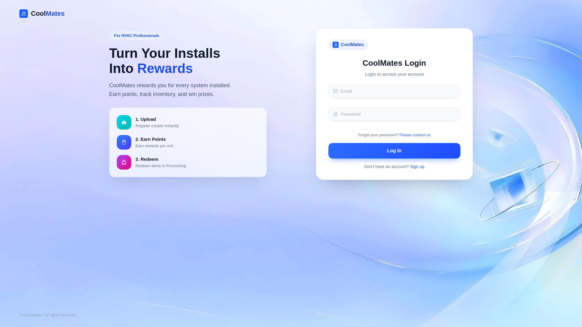 website screenshot of https://coolmates.com.au