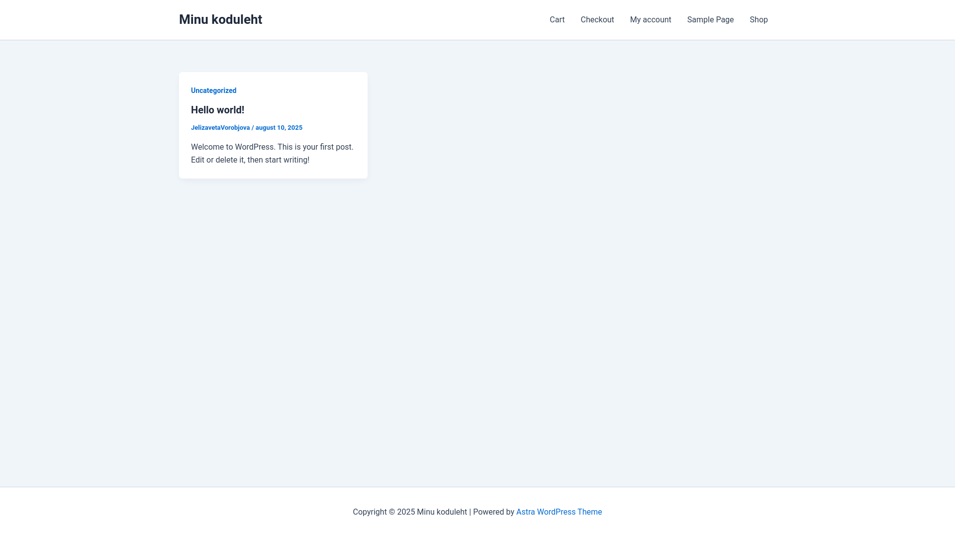 website screenshot of https://tsvetok.ee/