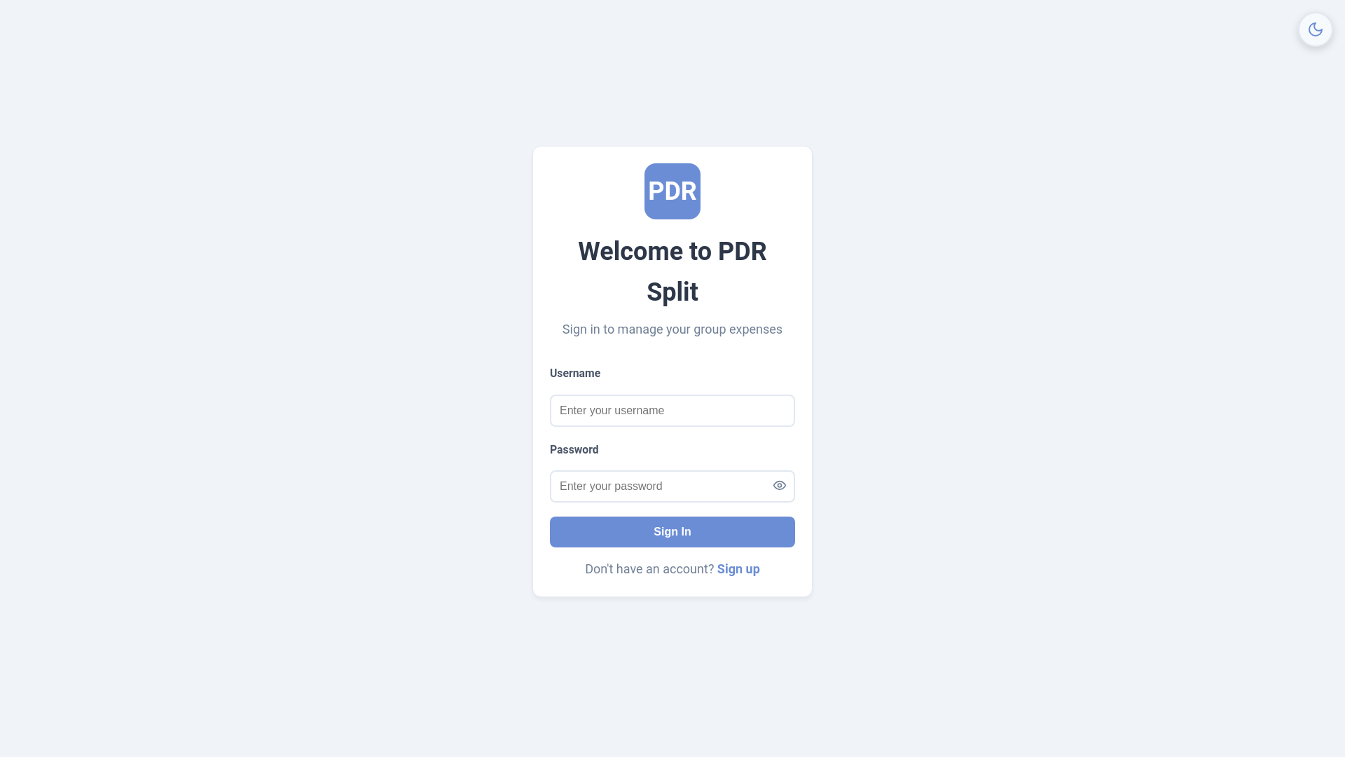 website screenshot of https://justsplit.app/