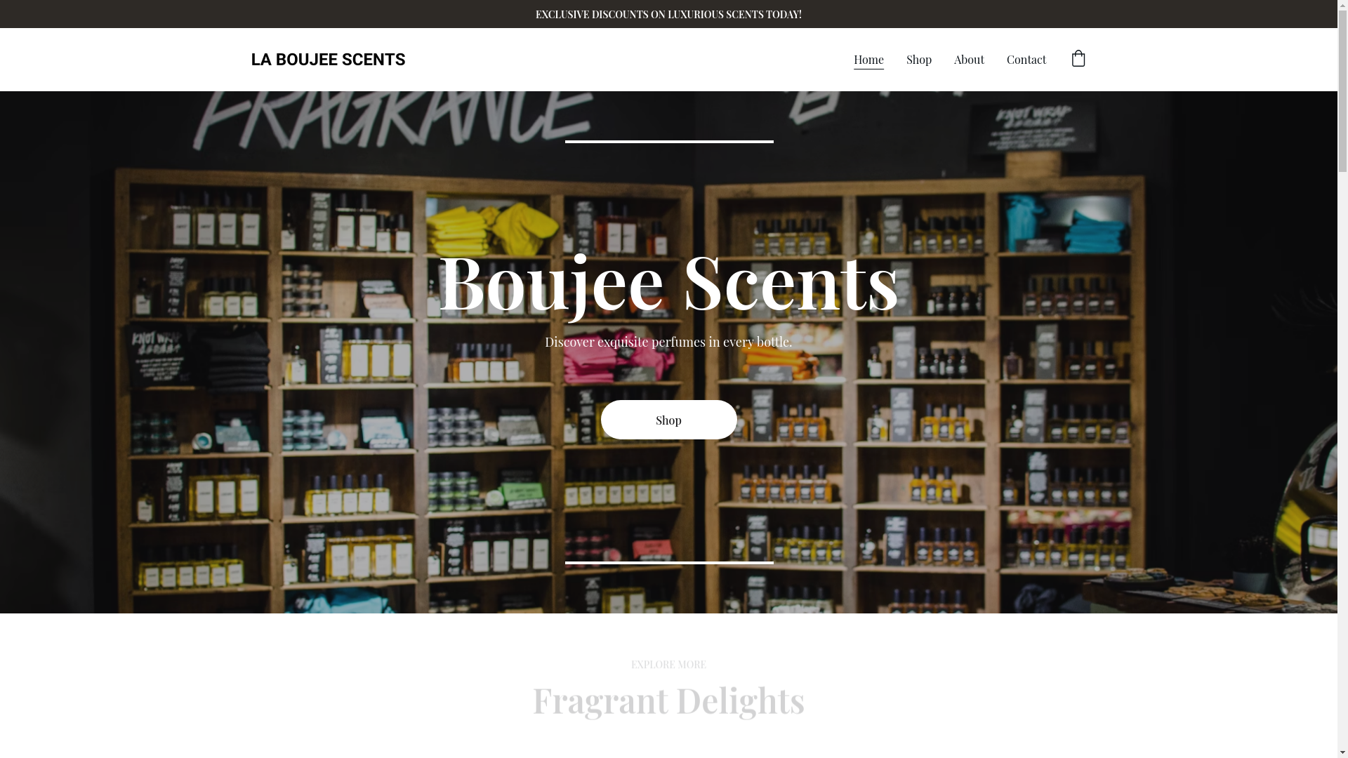 website screenshot of https://laboujeescents.com/