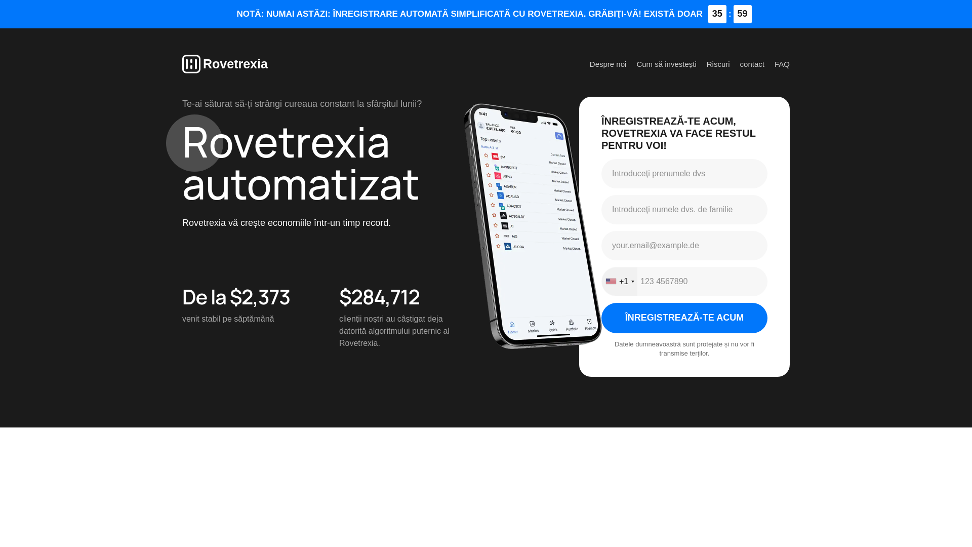 website screenshot of https://rovetrexia.net