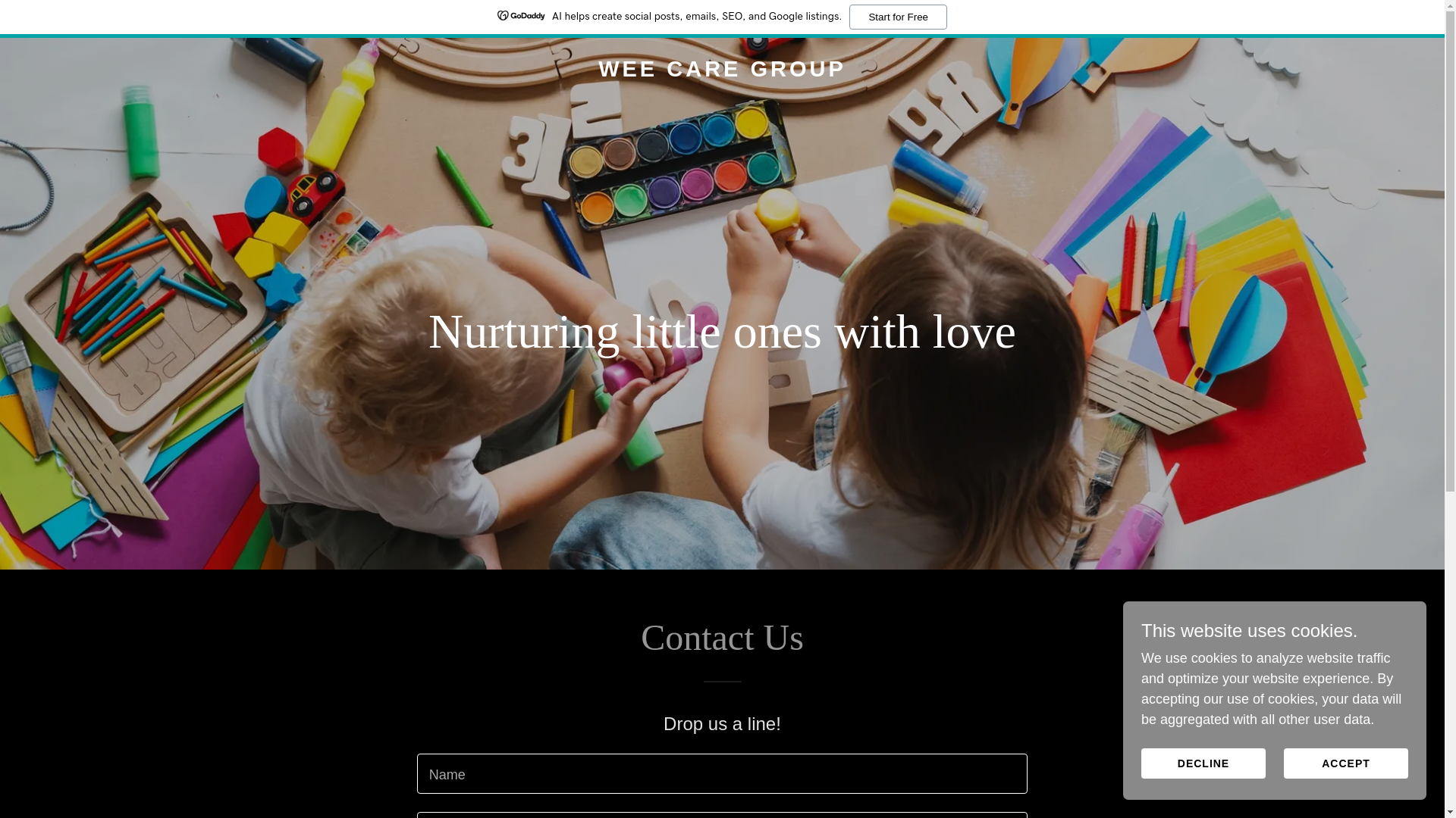 website screenshot of https://weecaregroup.com/