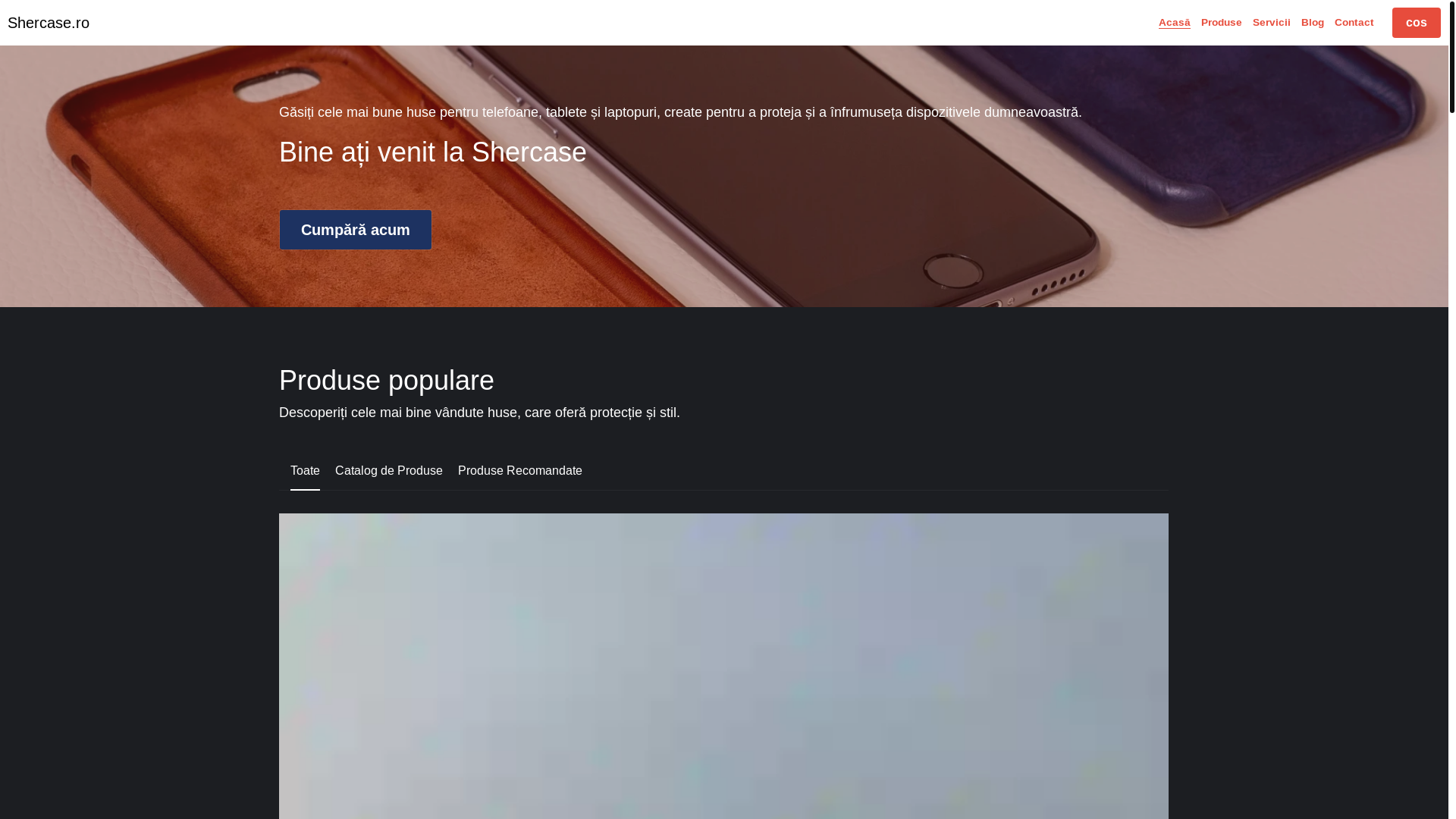 website screenshot of https://shercase.com/