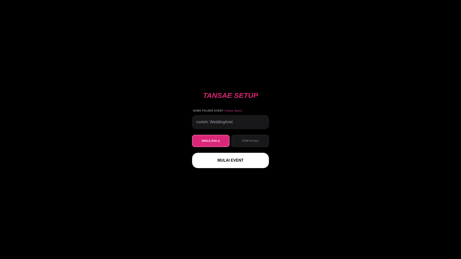 website screenshot of https://tansaebooth.pages.dev/