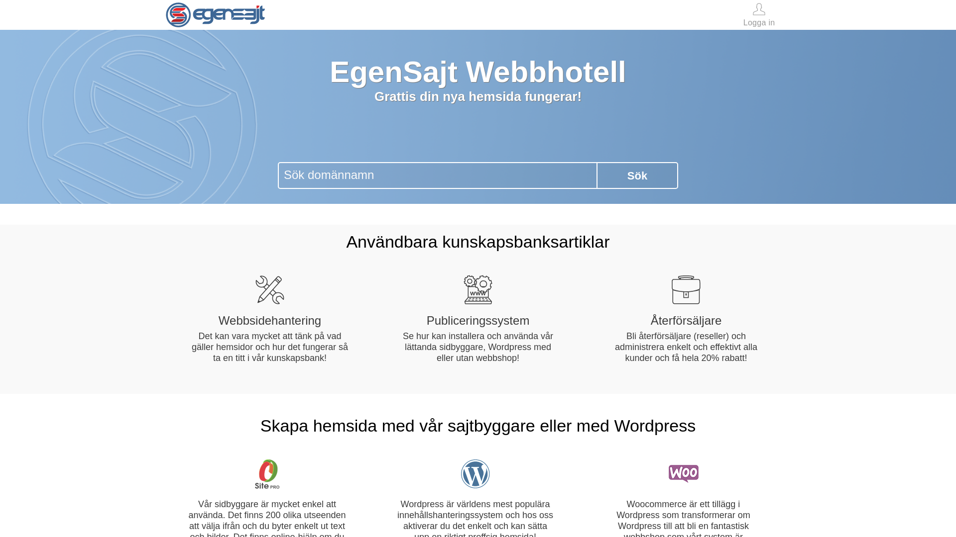 website screenshot of https://xn--pongstllning24-6hbe.se