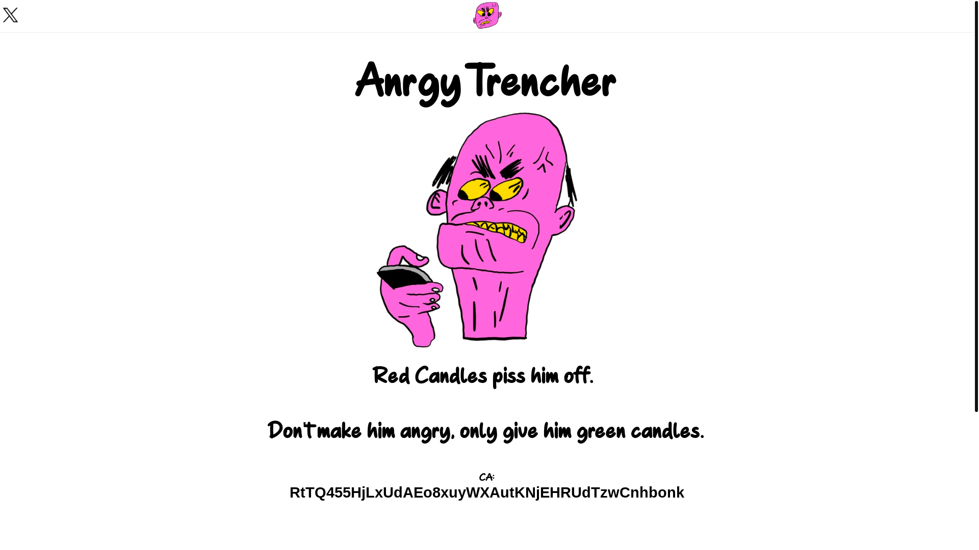 website screenshot of https://angrytrencher.xyz/