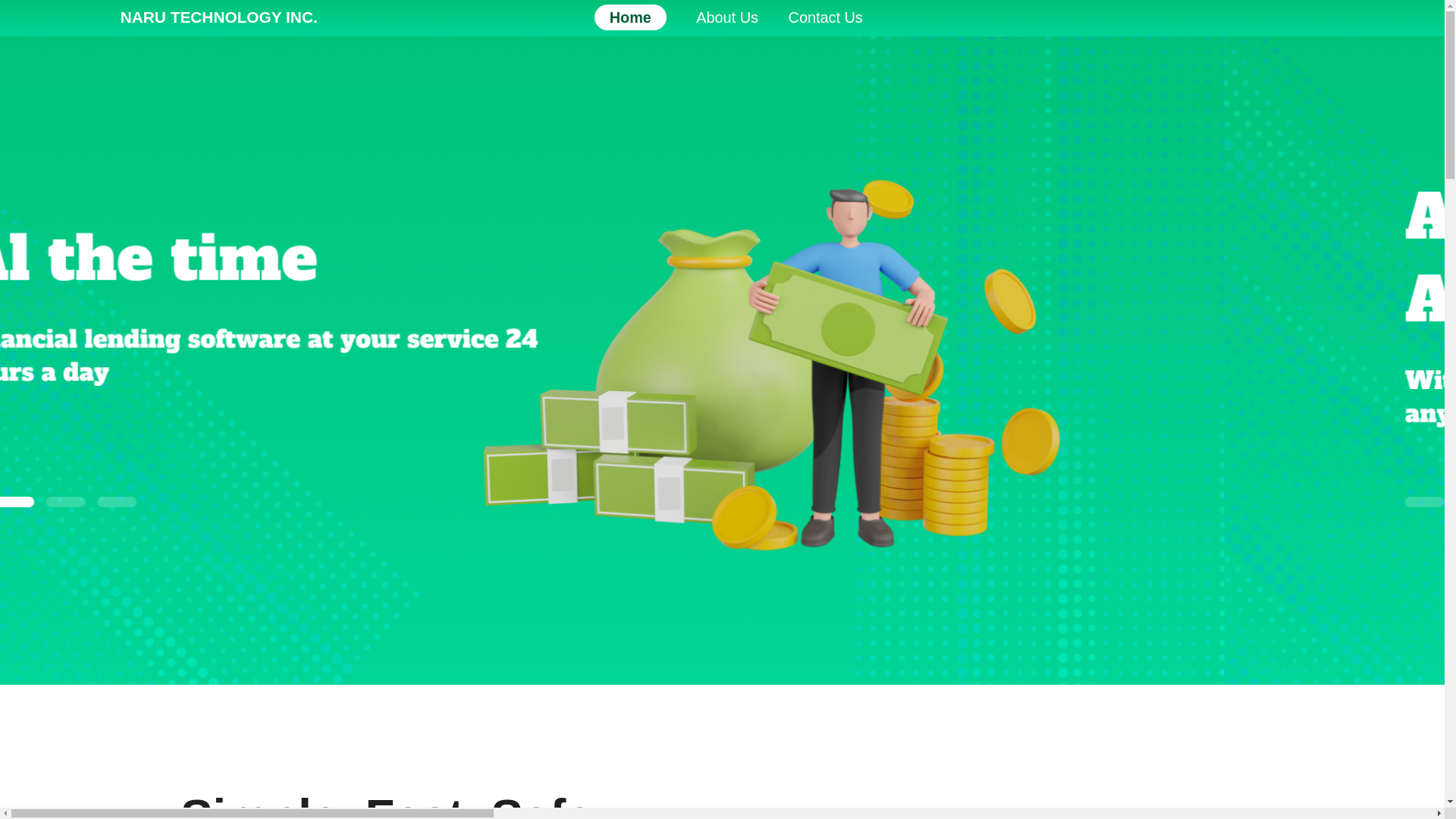 website screenshot of https://naru-technology.com/