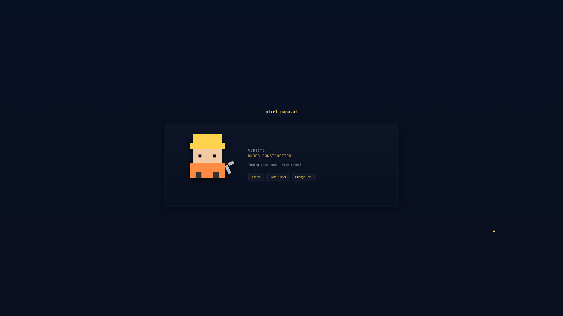 website screenshot of https://pixel-papa.at/