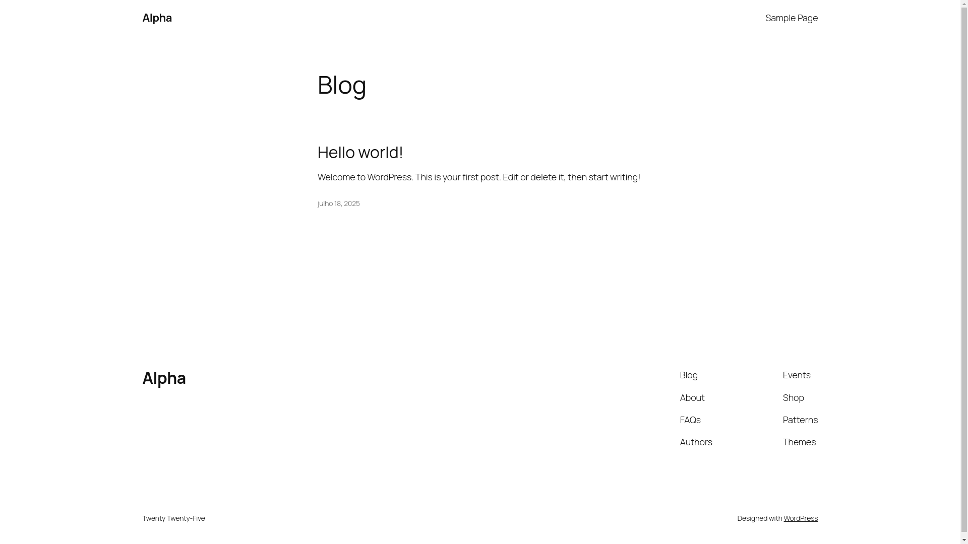 website screenshot of https://alphacapitalclub.com.br/