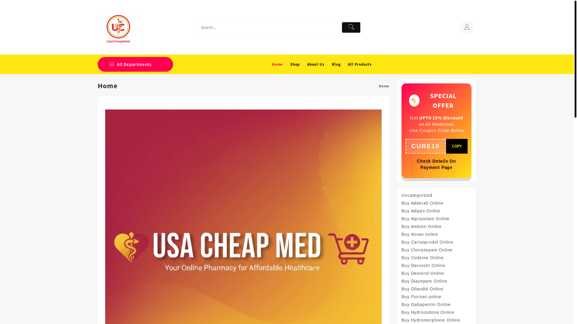 website screenshot of https://usacheapmed.com/