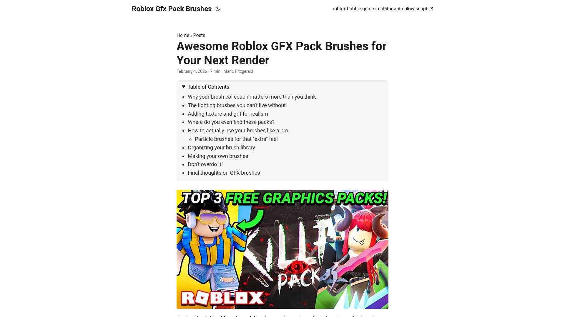 website screenshot of https://roblox-gfx-pack-brushes.pages.dev/