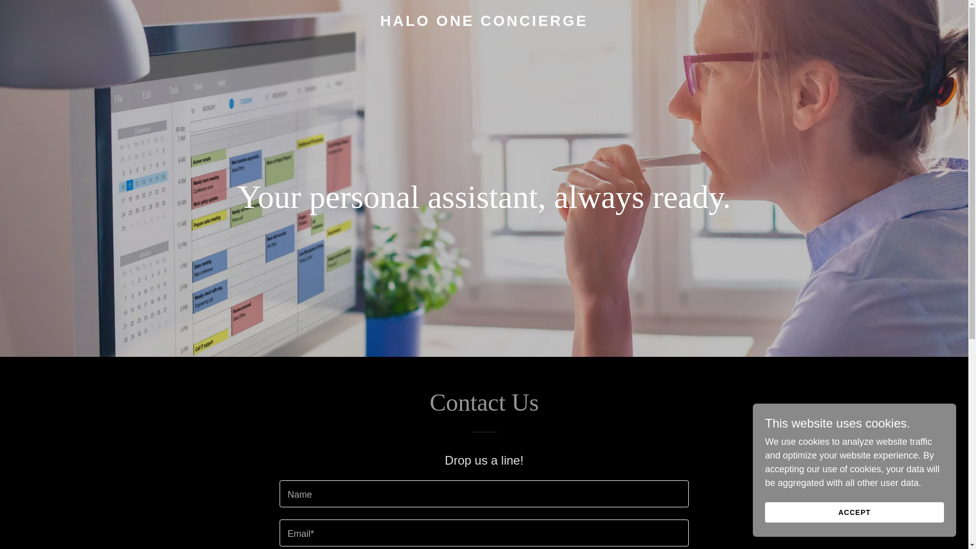 website screenshot of https://halooneconcierge.com/