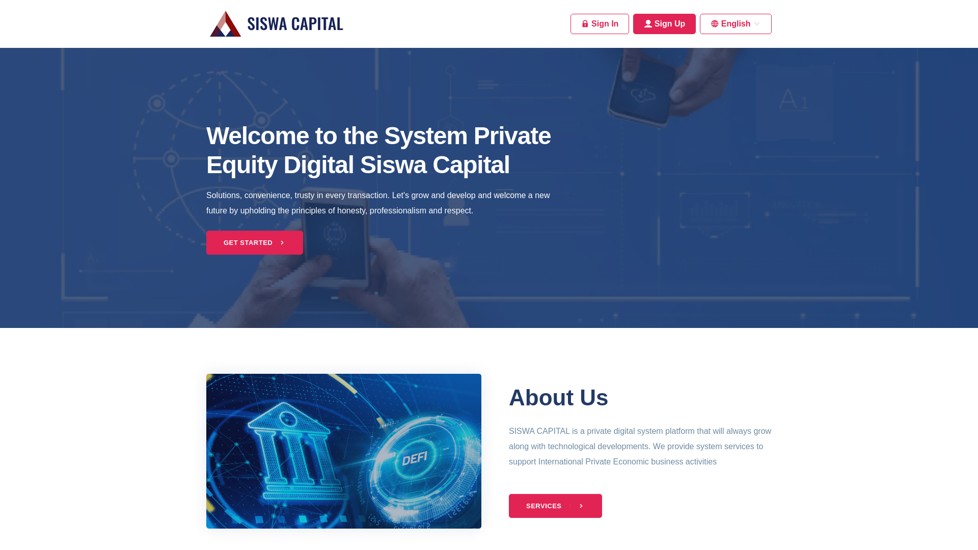 website screenshot of http://siswacapital.com.karaengsila.com/
