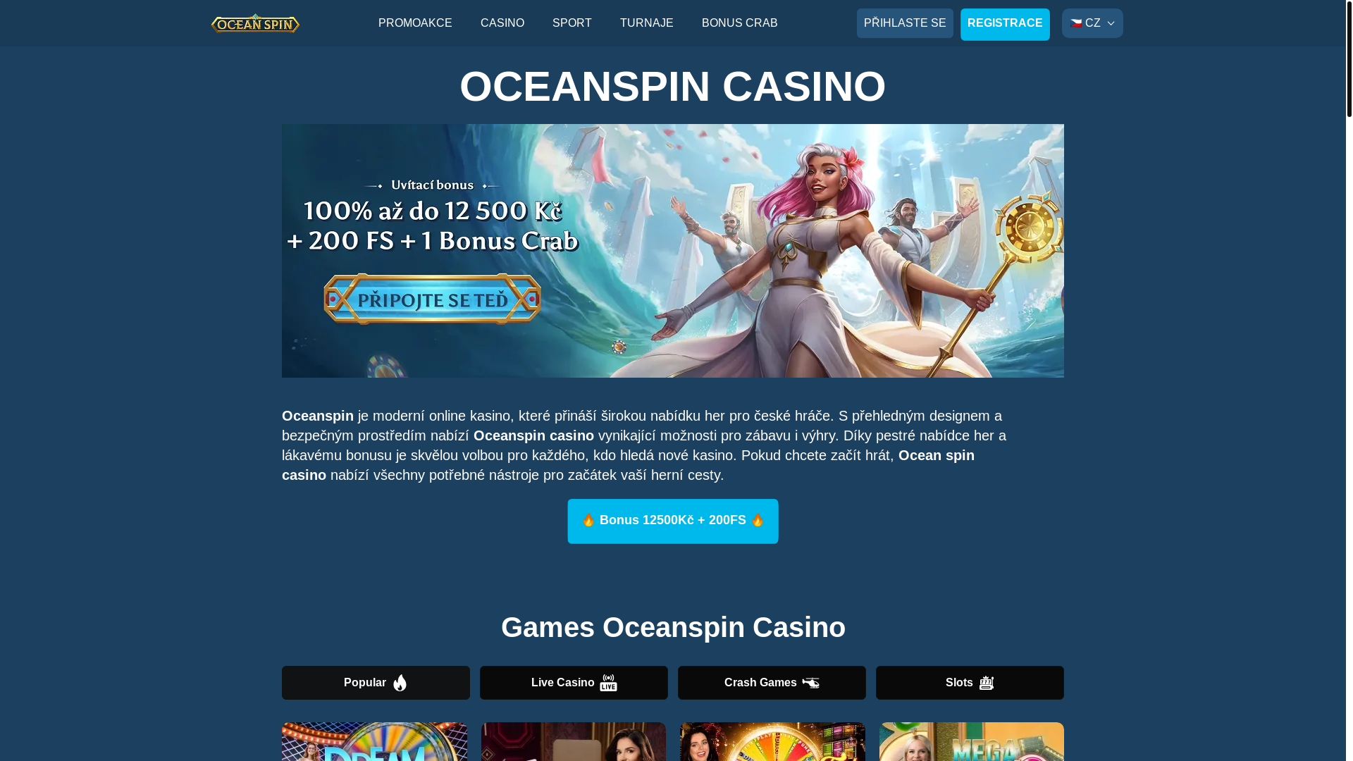 website screenshot of https://oceanspincasino-cz-5112.pages.dev/