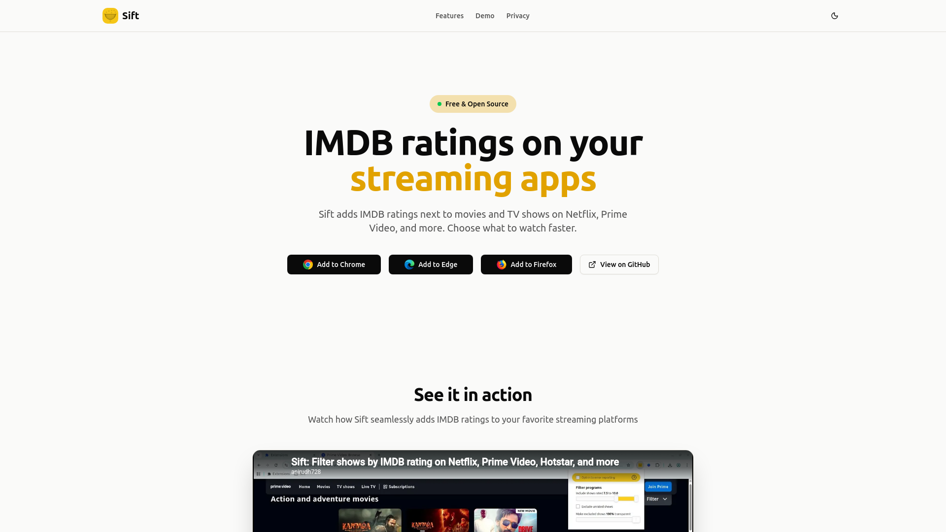 website screenshot of https://sift-landing-page.pages.dev/