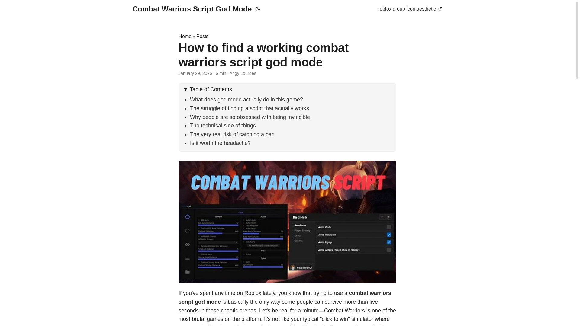 website screenshot of https://combat-warriors-script-god-mode.pages.dev/