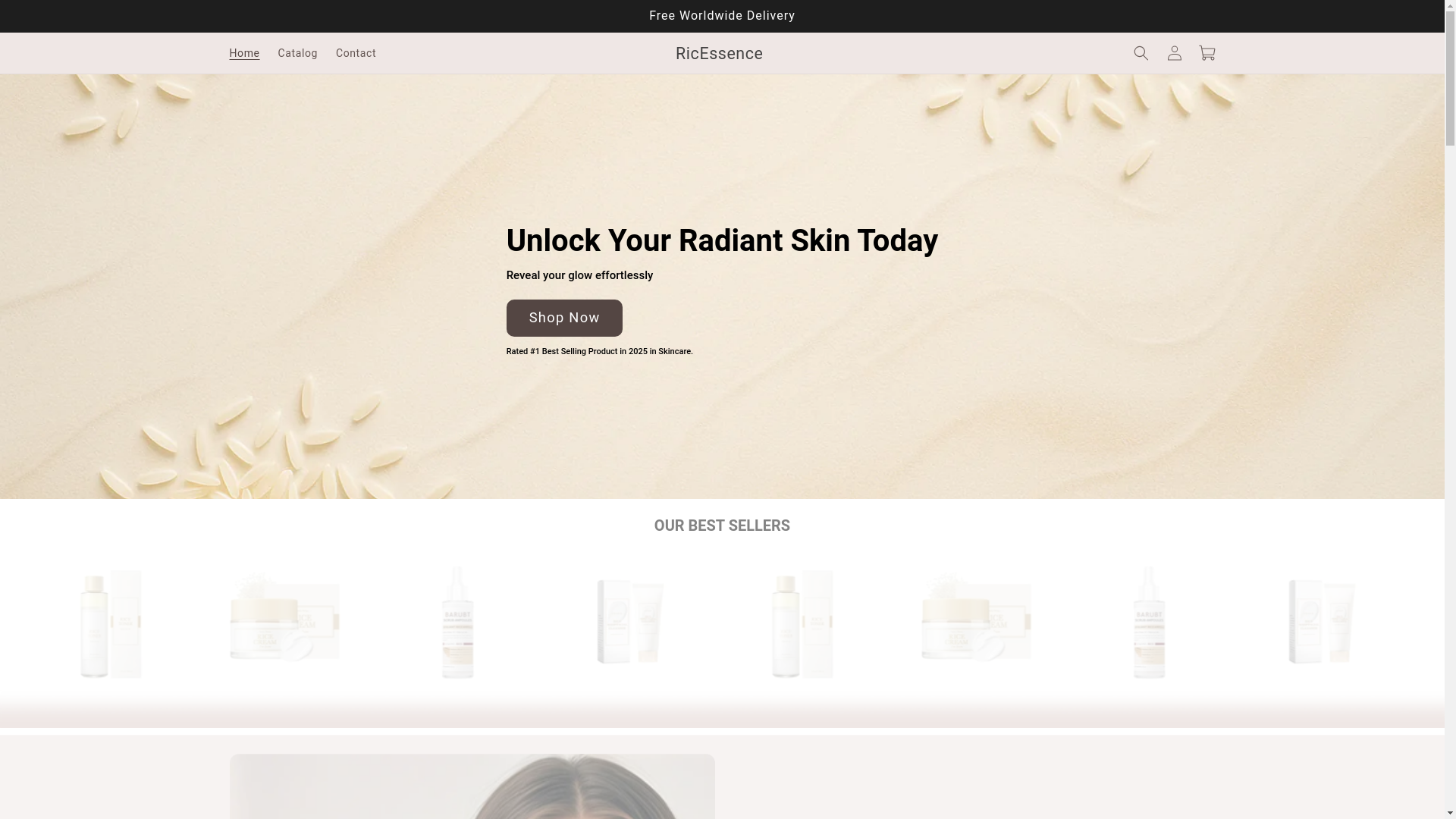 website screenshot of https://ricessence.com/