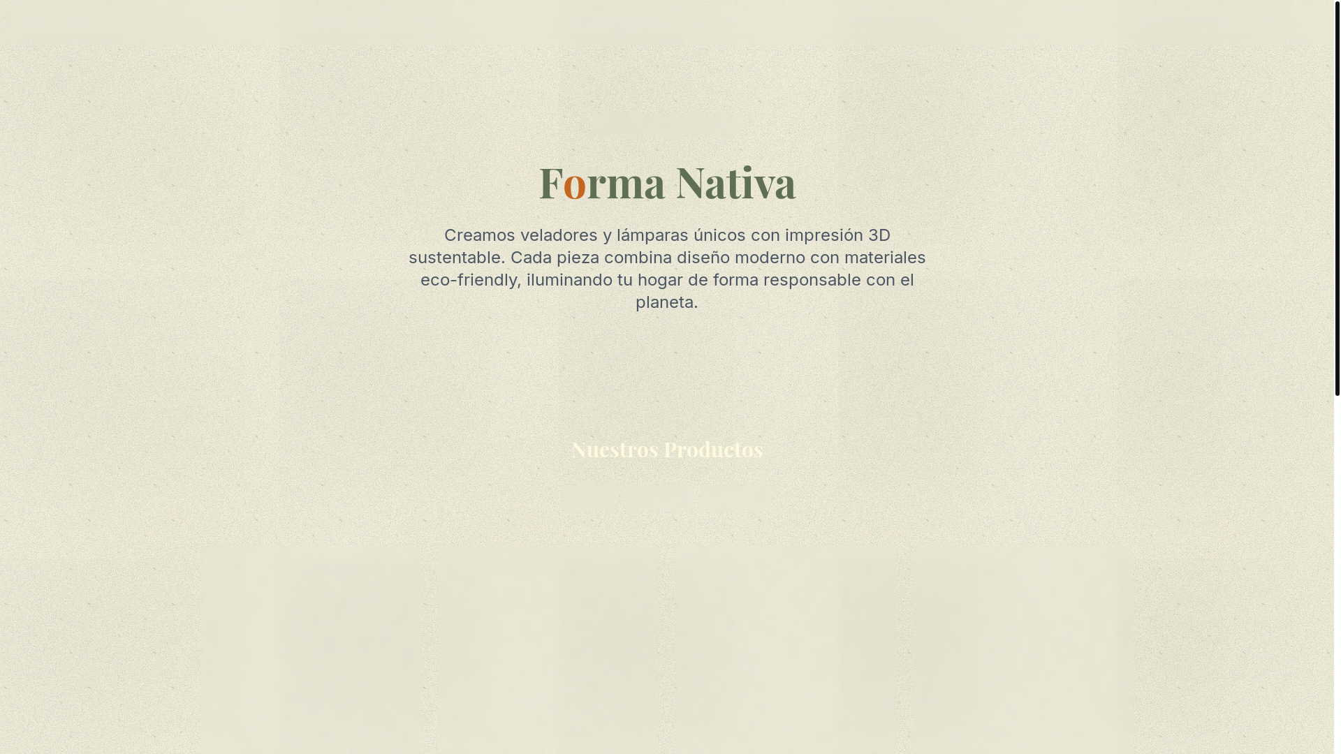 website screenshot of https://formanativa.store/