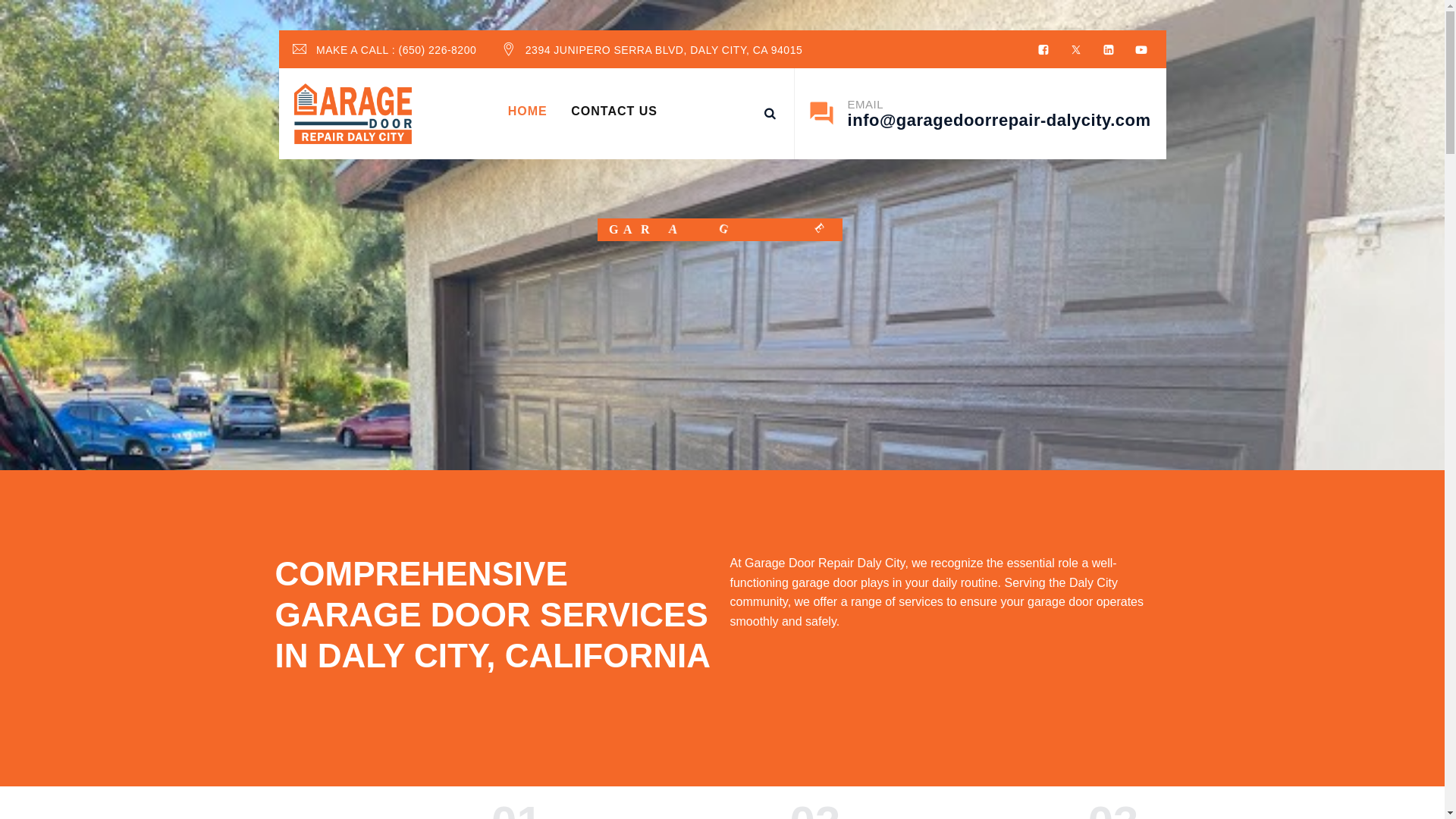 website screenshot of https://garagedoorrepair-dalycity.com/