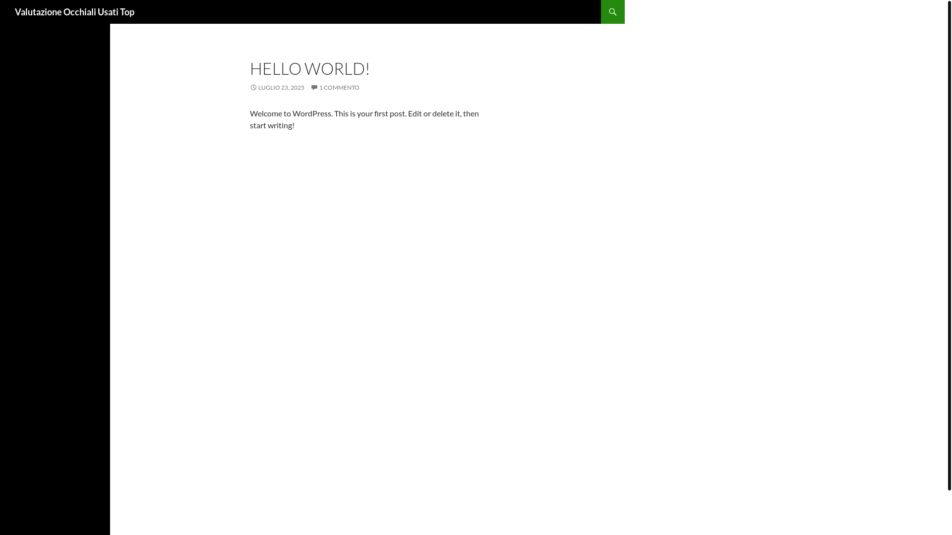 website screenshot of https://valutazioneocchialiusati.top/