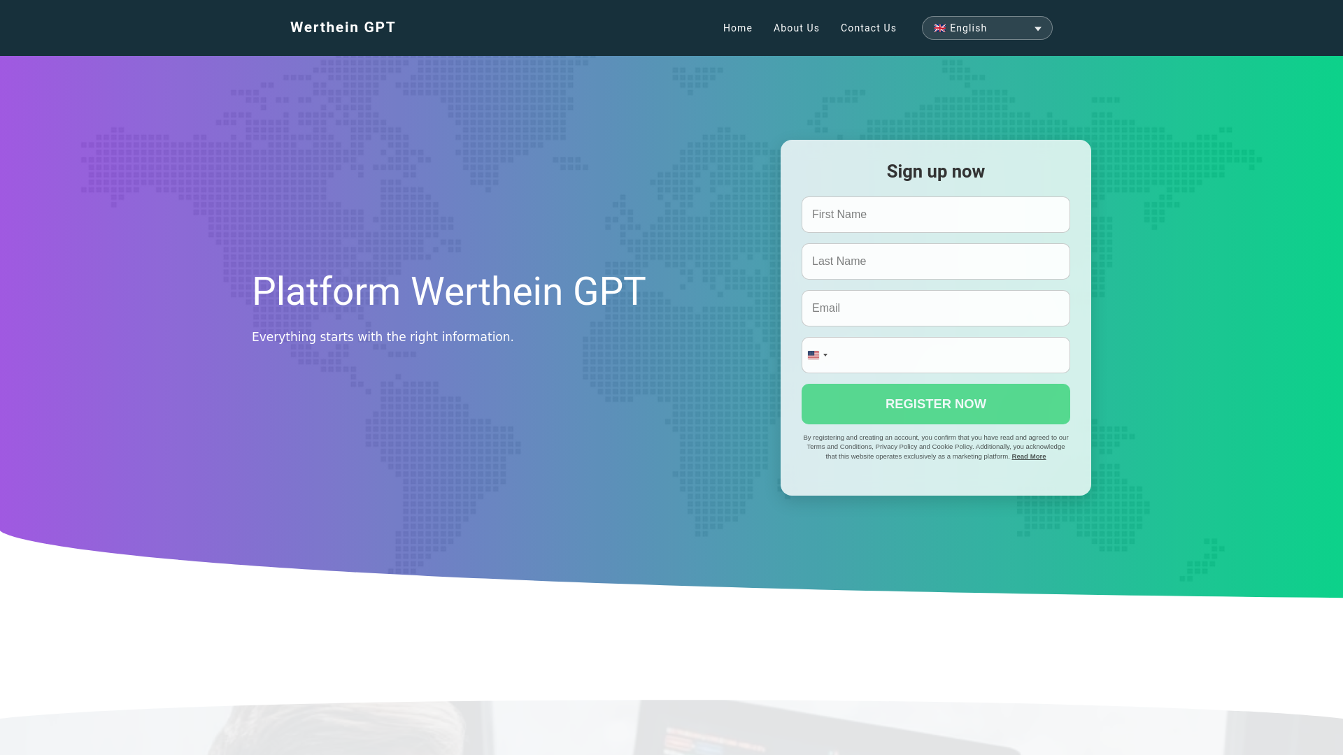 website screenshot of https://wertheingpt.com