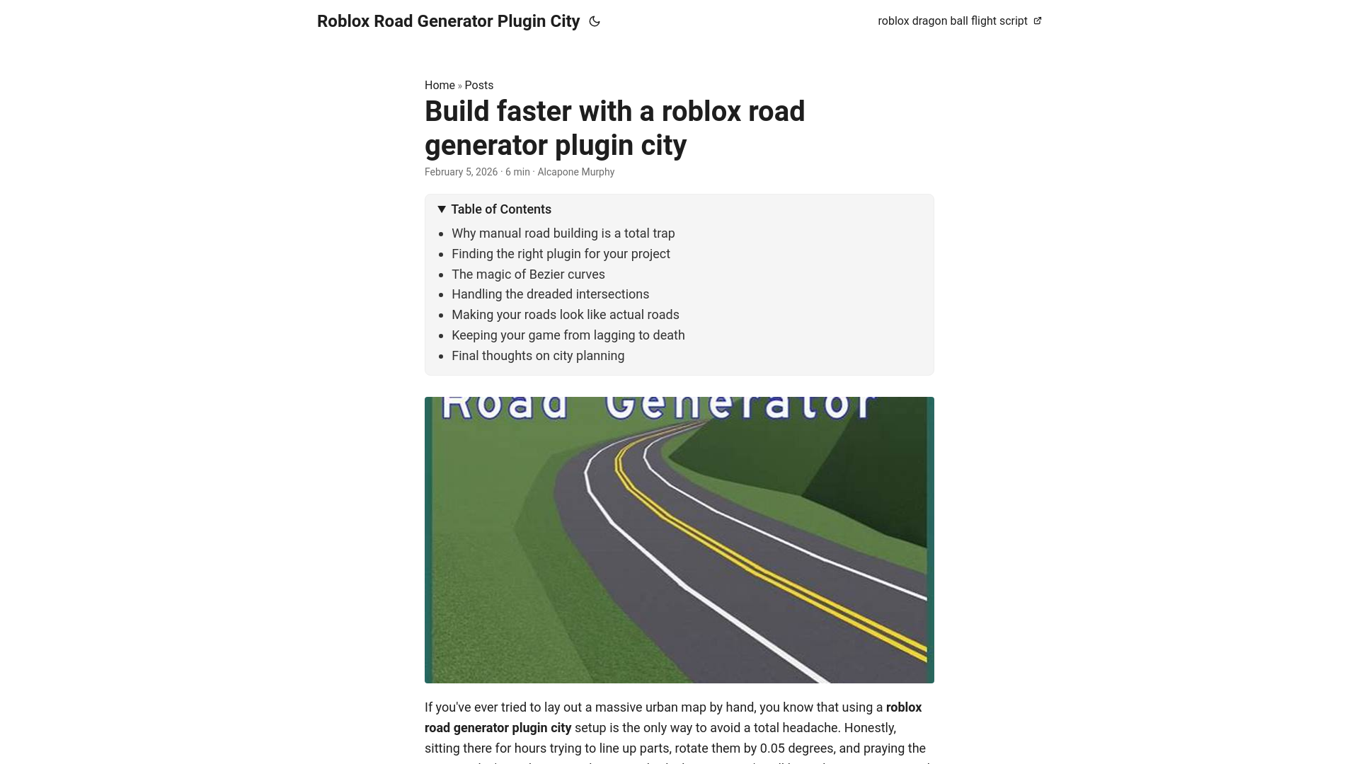 website screenshot of https://roblox-road-generator-plugin-city.pages.dev/