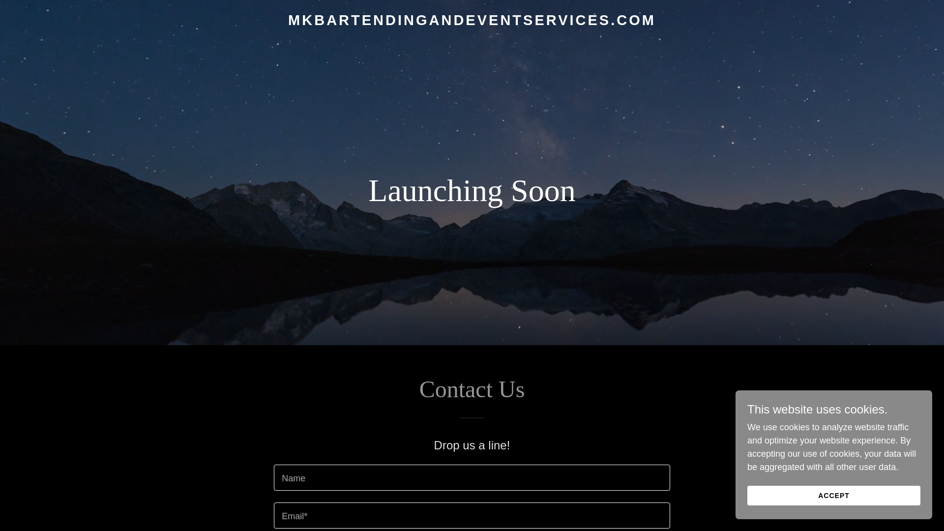 website screenshot of https://mkbartendingandeventservices.com/
