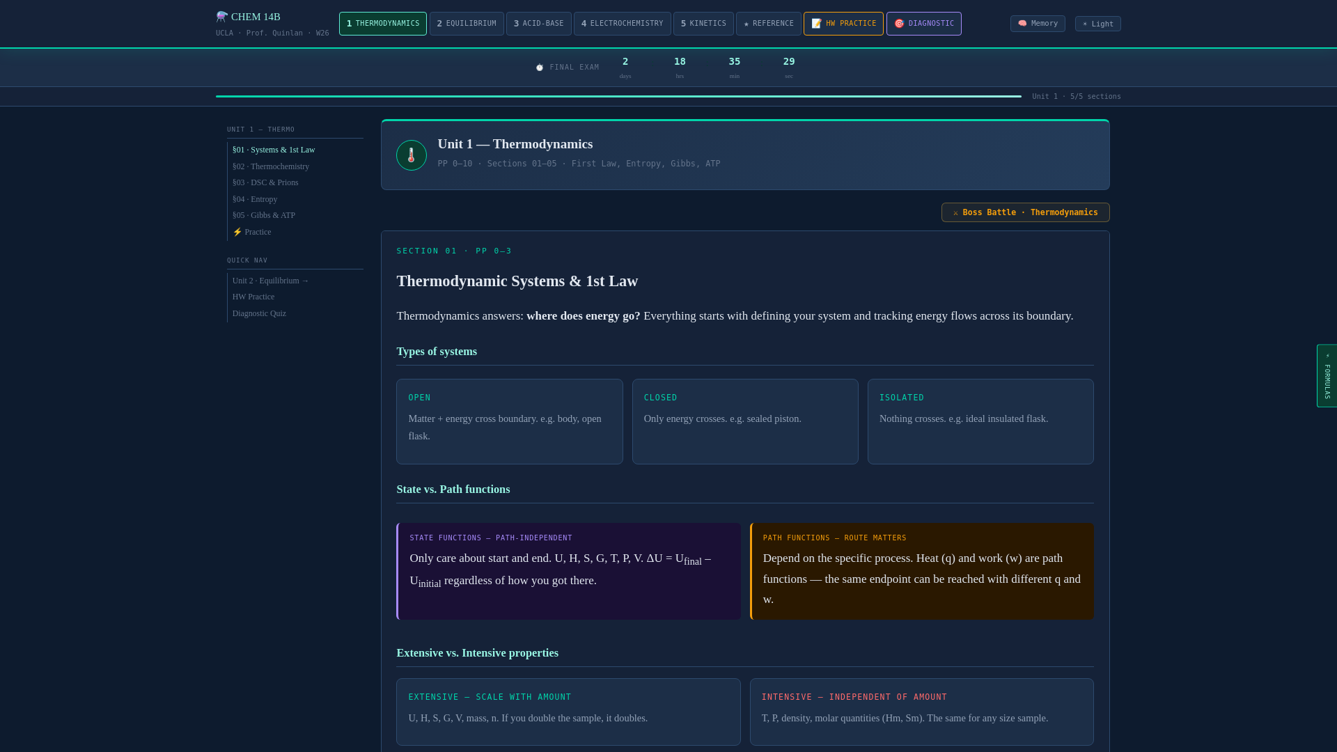 website screenshot of https://chem14b-quinlan-studyguide.pages.dev/