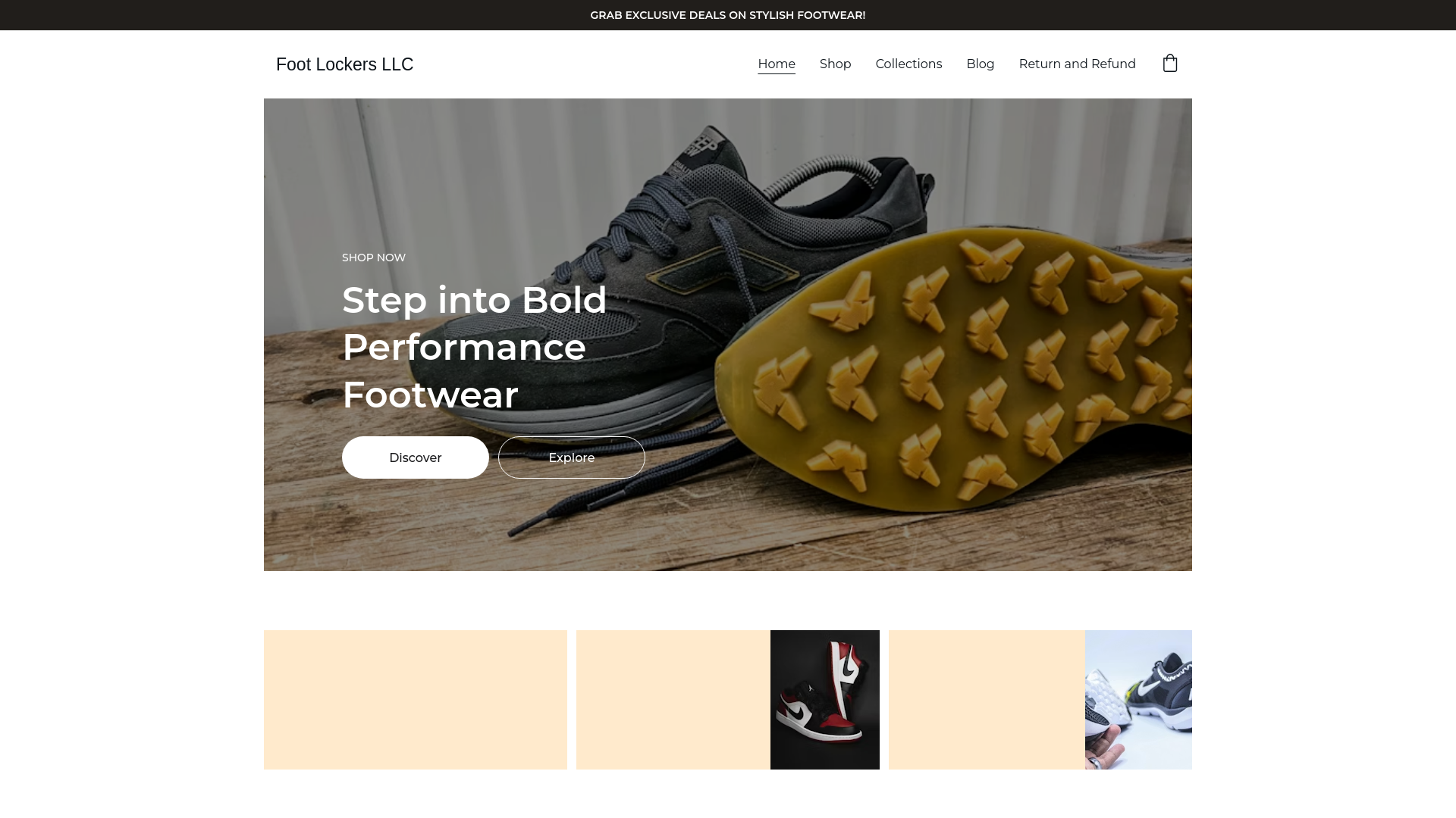 website screenshot of https://foots-locker.com