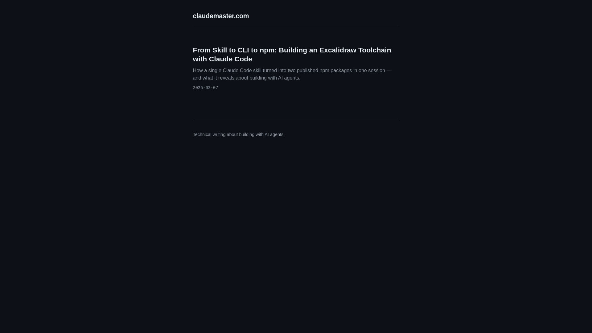 website screenshot of https://claudemaster-com.pages.dev/