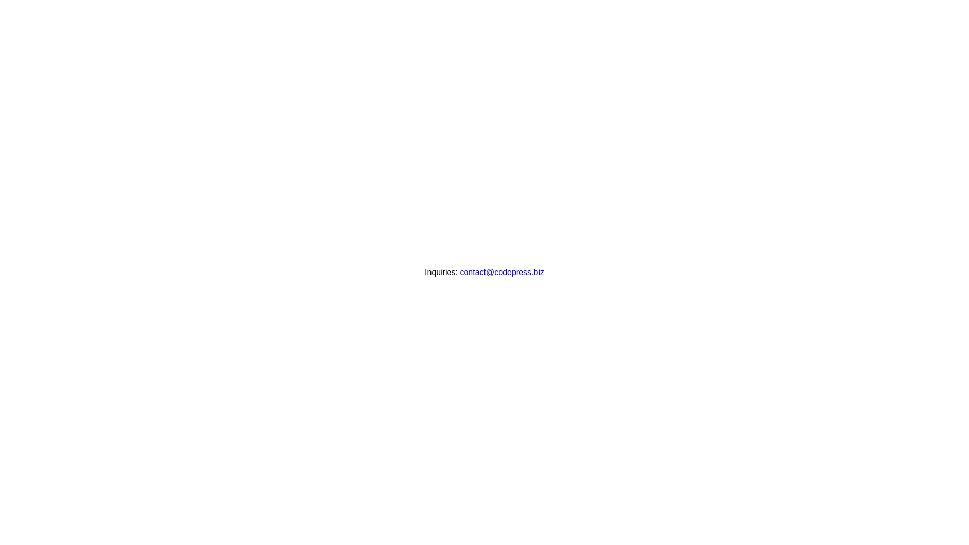 website screenshot of https://codepress.biz