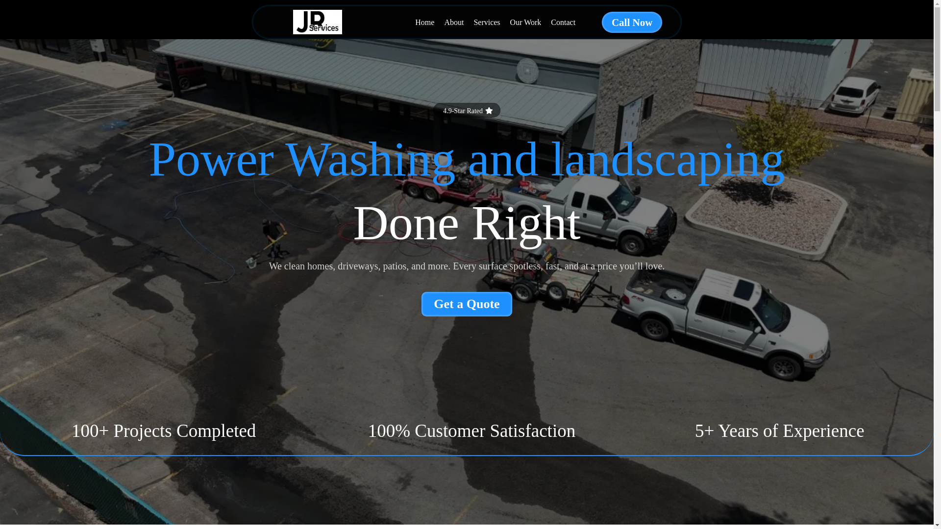 website screenshot of https://jrservicepros.com/