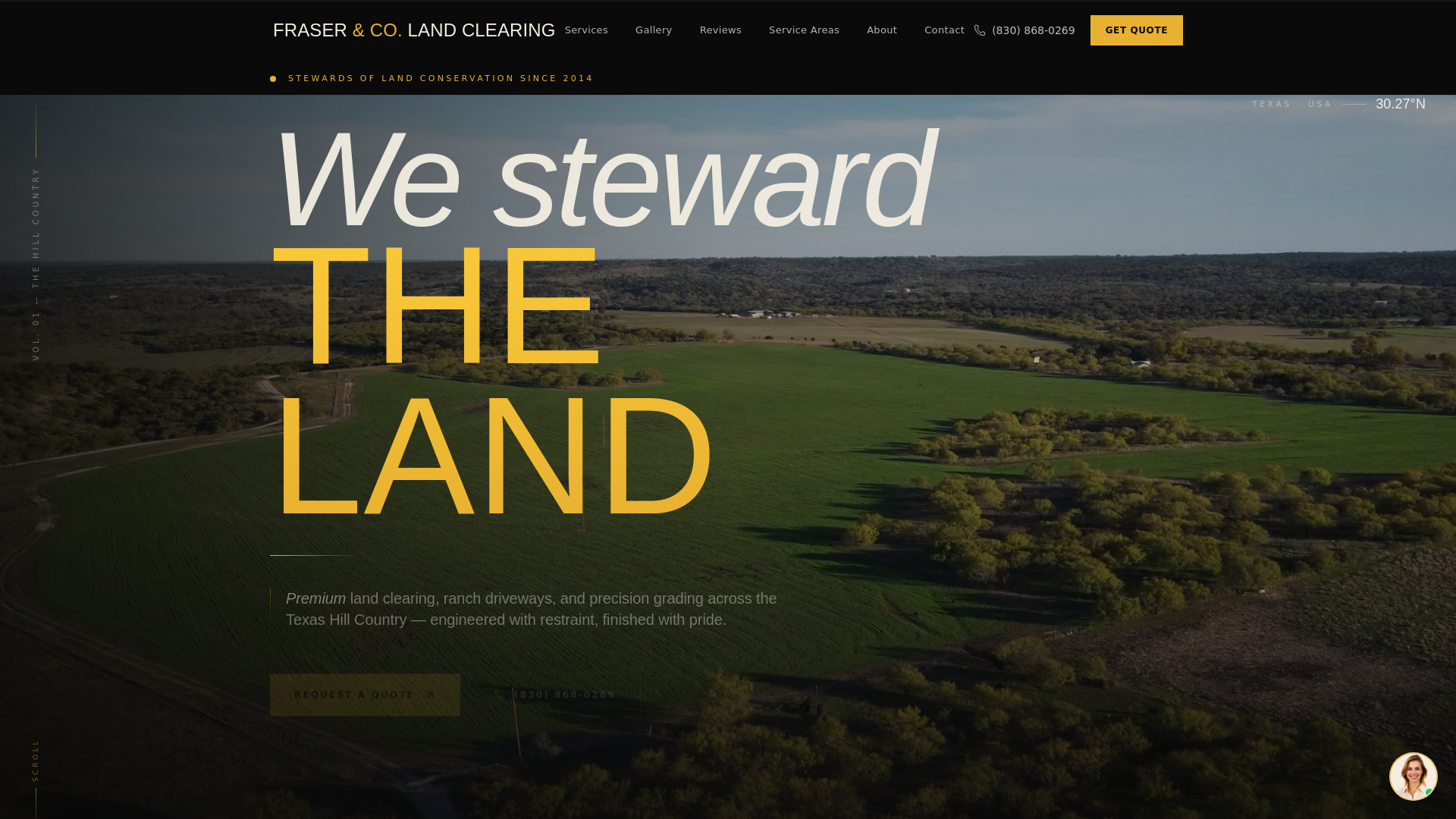 website screenshot of https://frasercolandclearing.com/