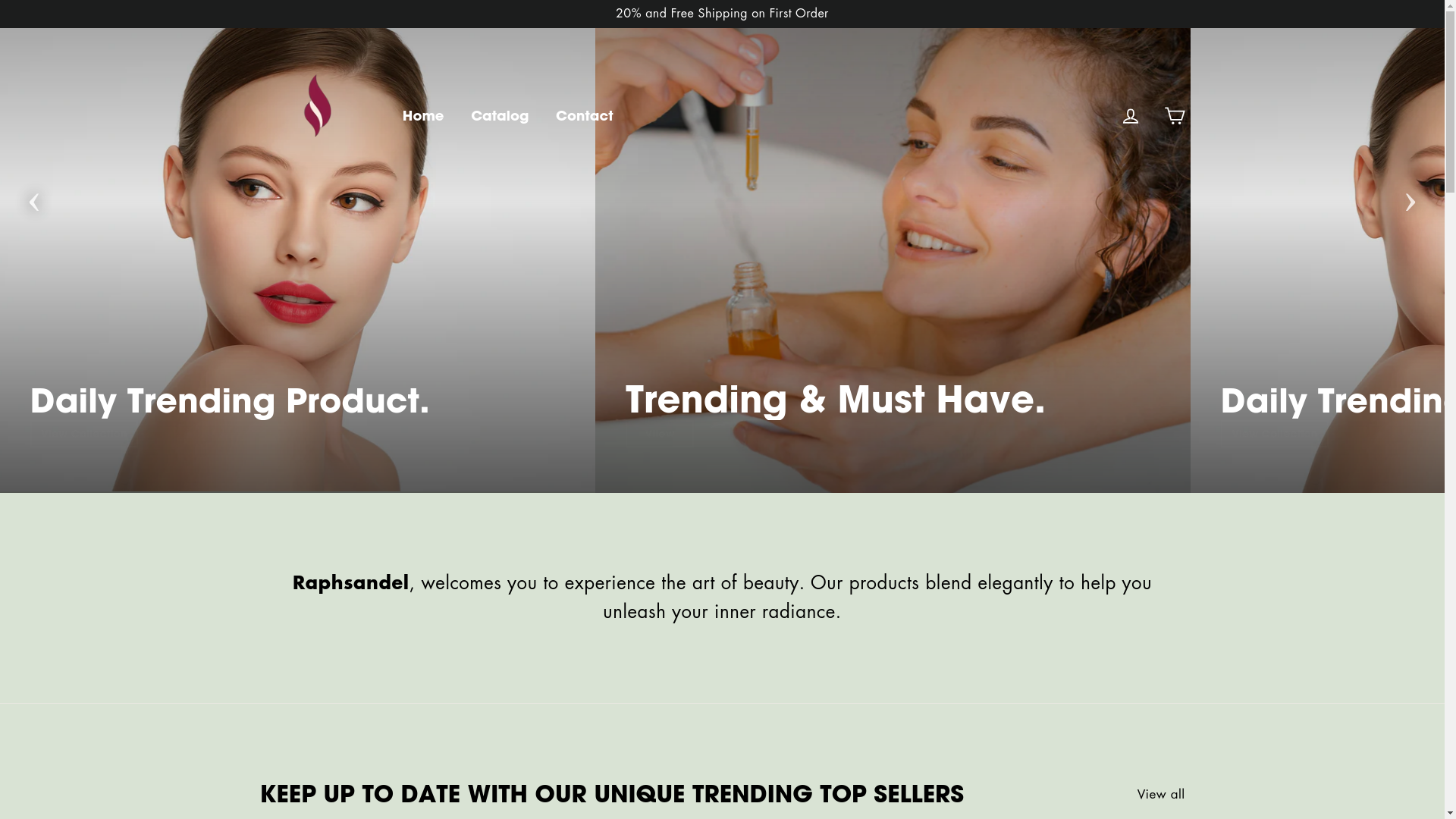 website screenshot of https://raphsandel.co/