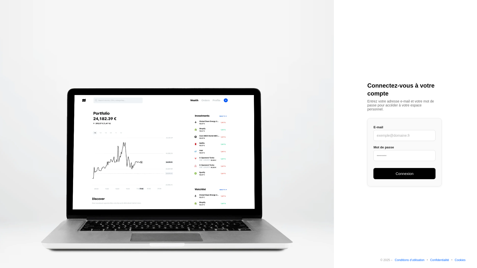 website screenshot of http://trade.republicgestion.com