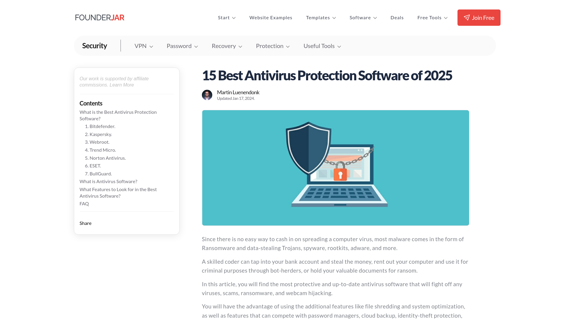 website screenshot of https://founderjarr.online/