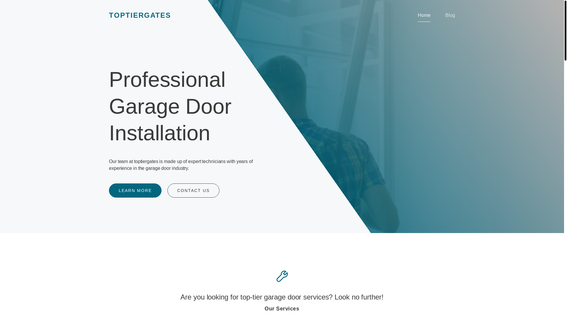 website screenshot of https://toptiergates.com/