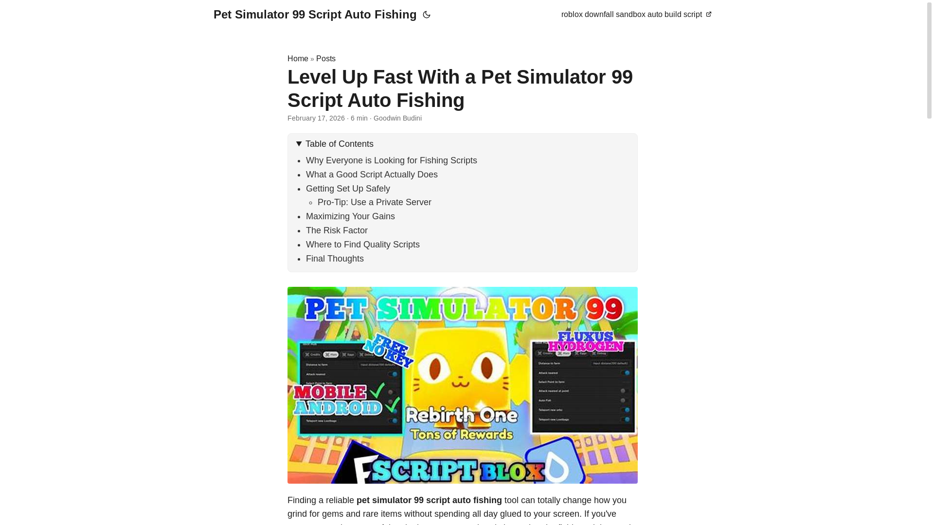 website screenshot of https://pet-simulator-99-script-auto-fishing.pages.dev/