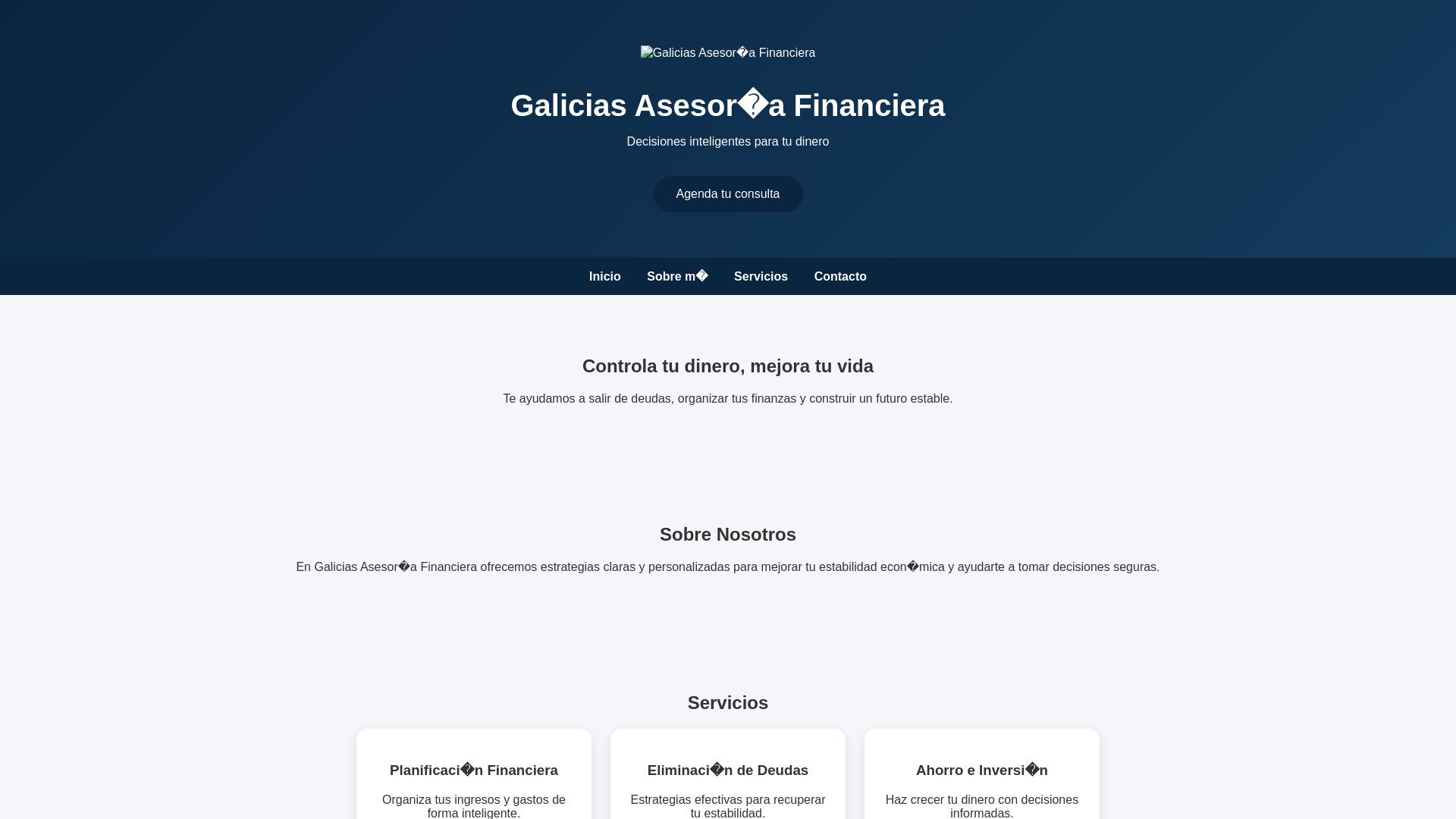 website screenshot of https://fundagalicios.blog/