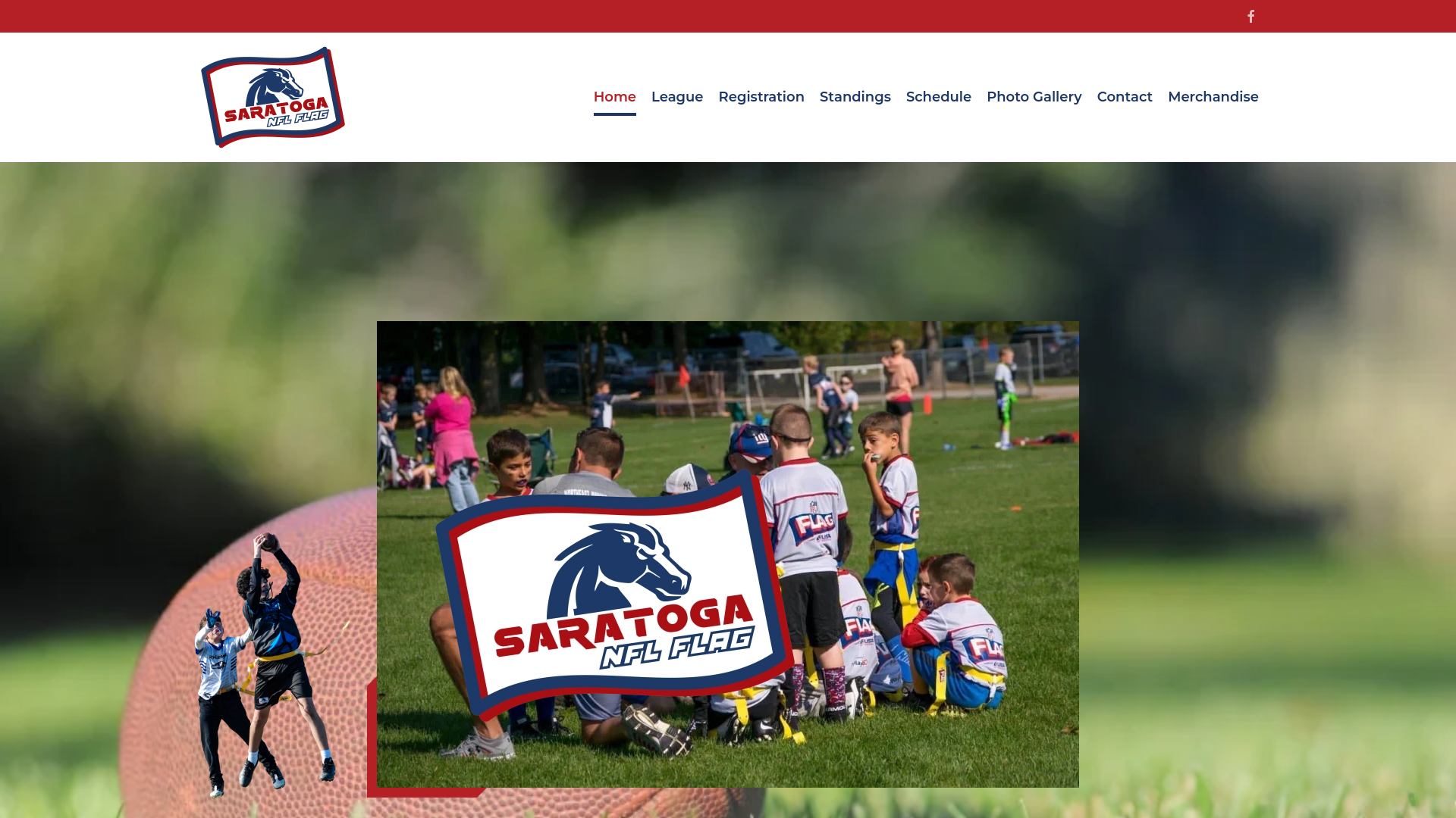 website screenshot of https://saratoganflflag.com/