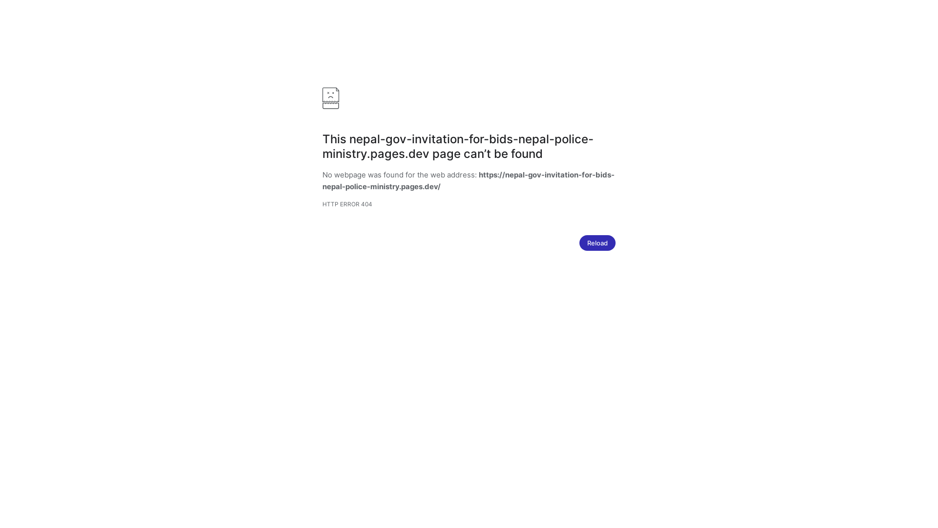 website screenshot of https://nepal-gov-invitation-for-bids-nepal-police-ministry.pages.dev/