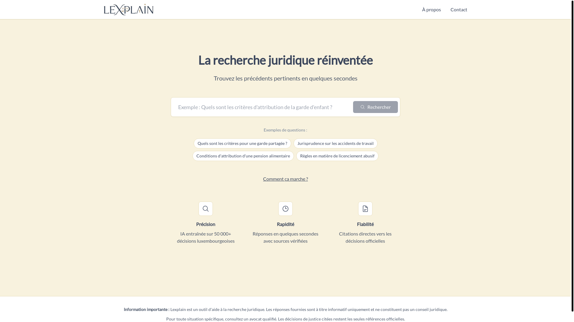 website screenshot of https://lexplain.lu/
