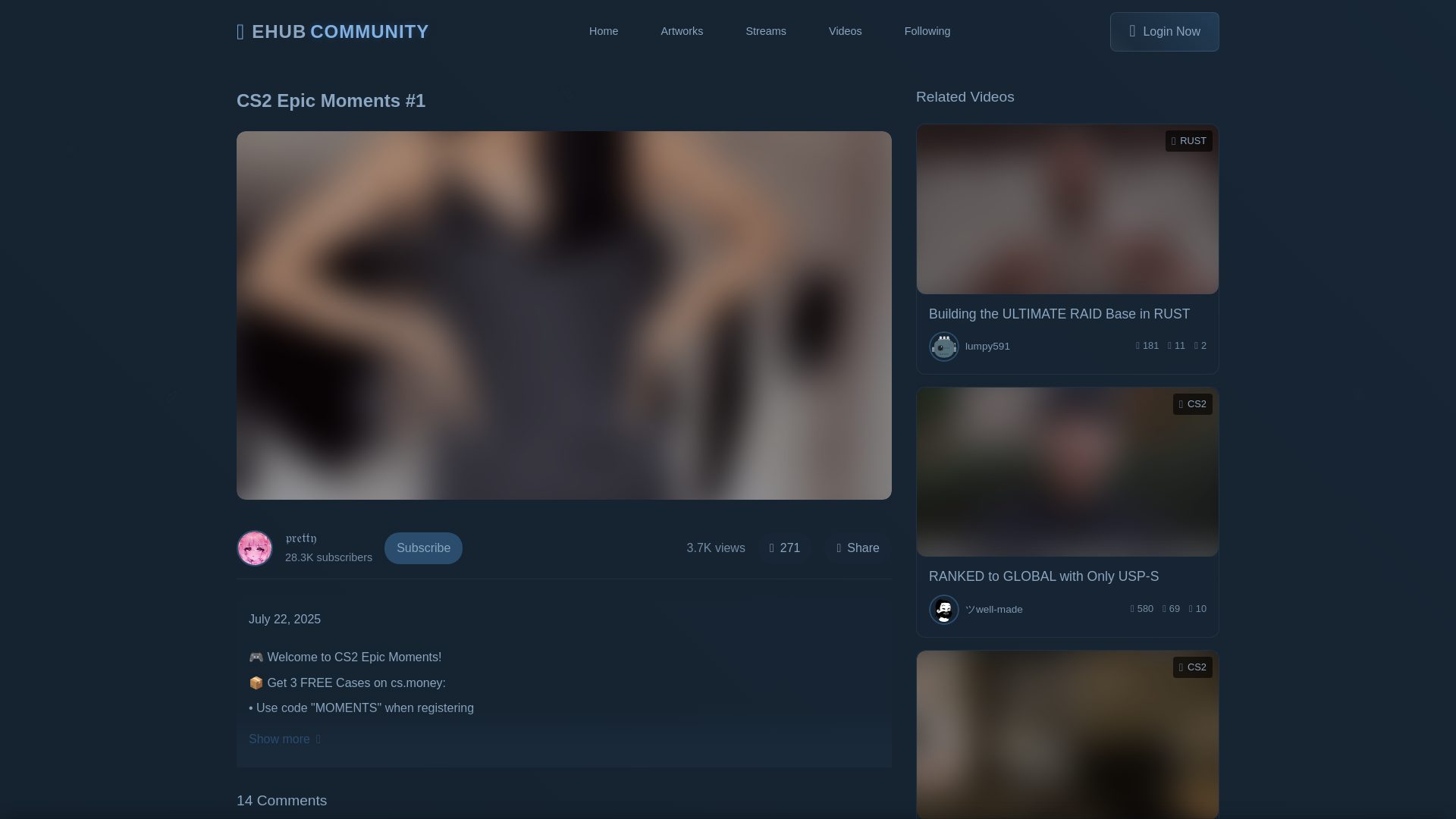 website screenshot of https://ehubcommunity.com/video/share?id=06208wwd