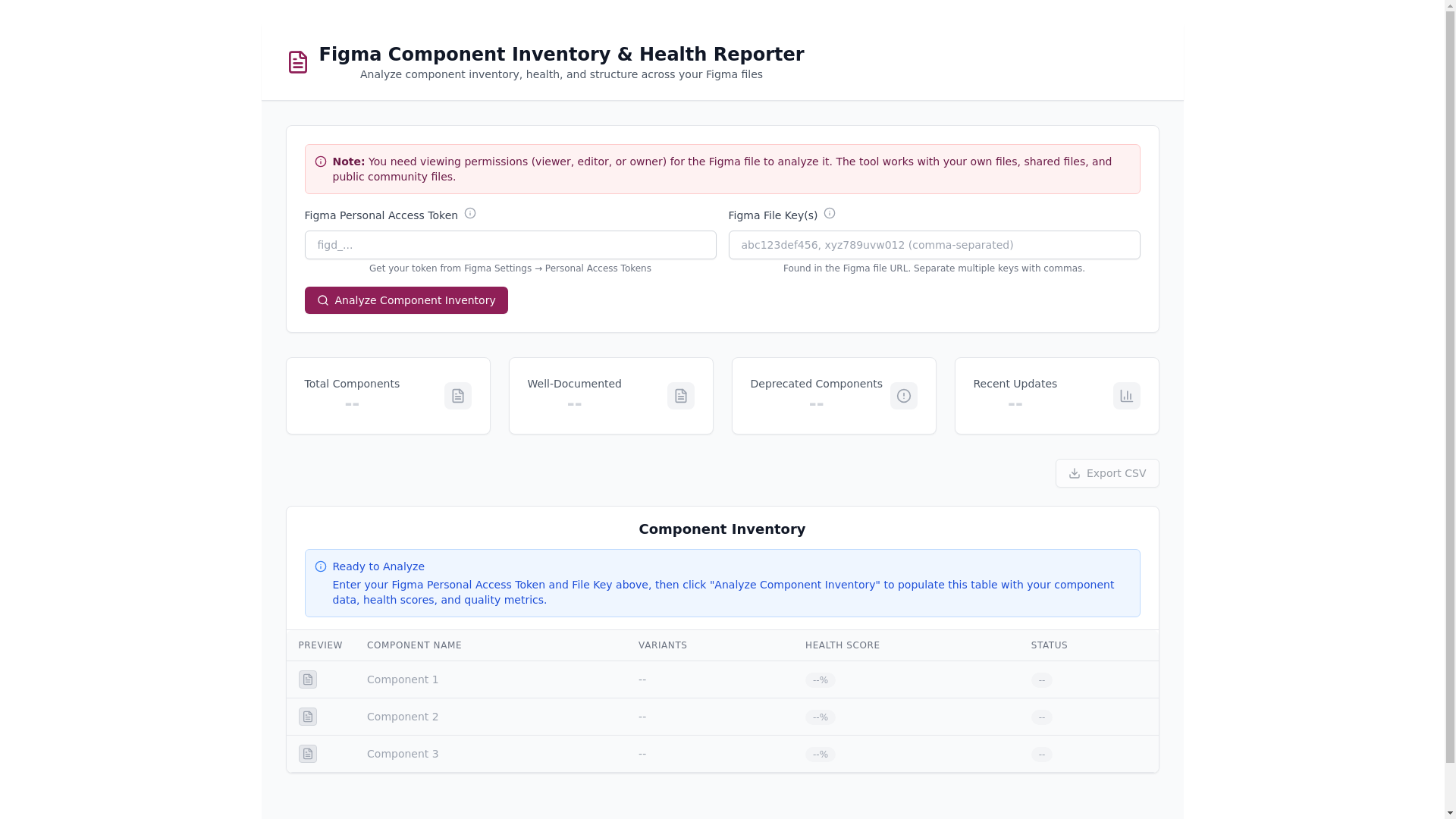 website screenshot of https://figma-component-health.pages.dev/