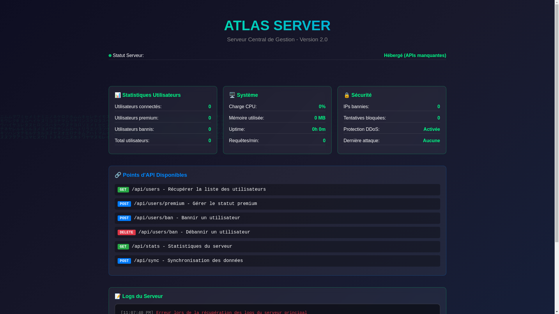 website screenshot of https://server-3nb.pages.dev/