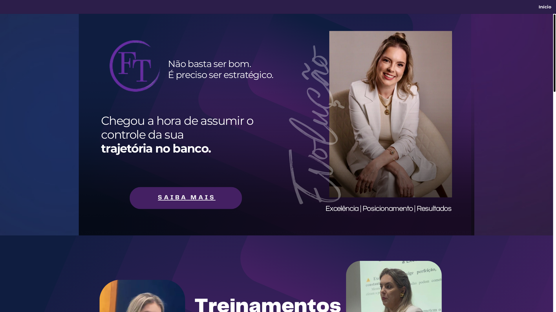 website screenshot of https://fttreinamentos.com.br/