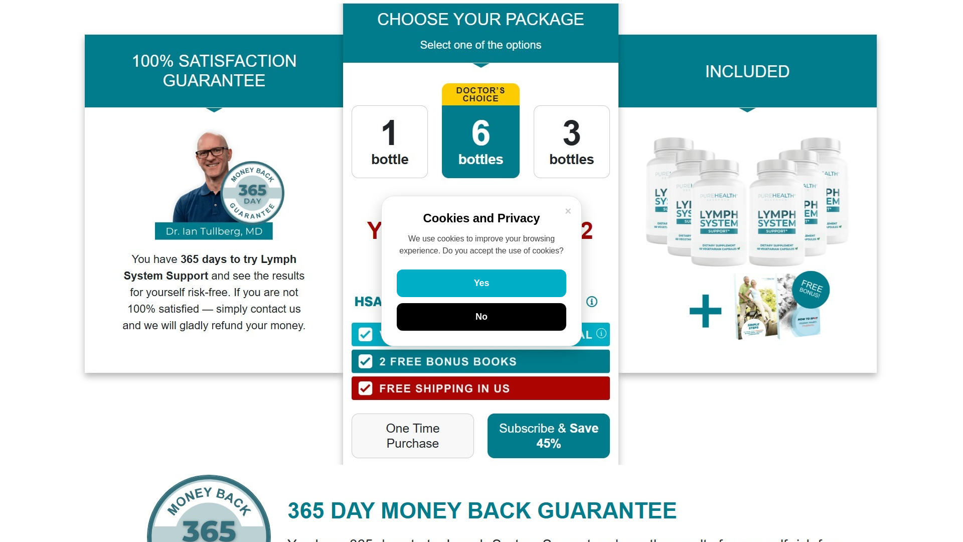 website screenshot of https://lymphsystemsupport-original.shop/