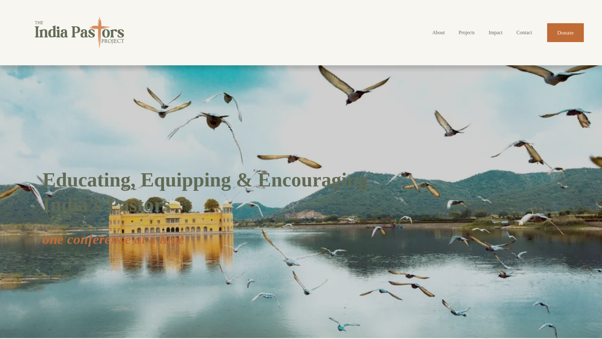 website screenshot of https://indiapastorsproject.com/